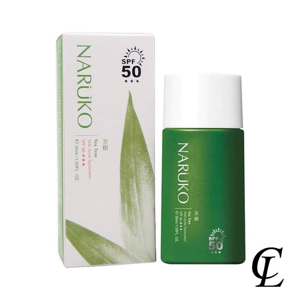 Kem Chống Nắng  NARUKO Đài Loan Tea Tree Refresh Cooling Sunscreen SPF50++