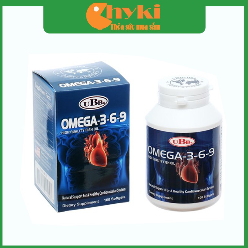 TPBS UBB® Omega 3,6,9 - Omega 369 (Hộp 100 viên) từ USA