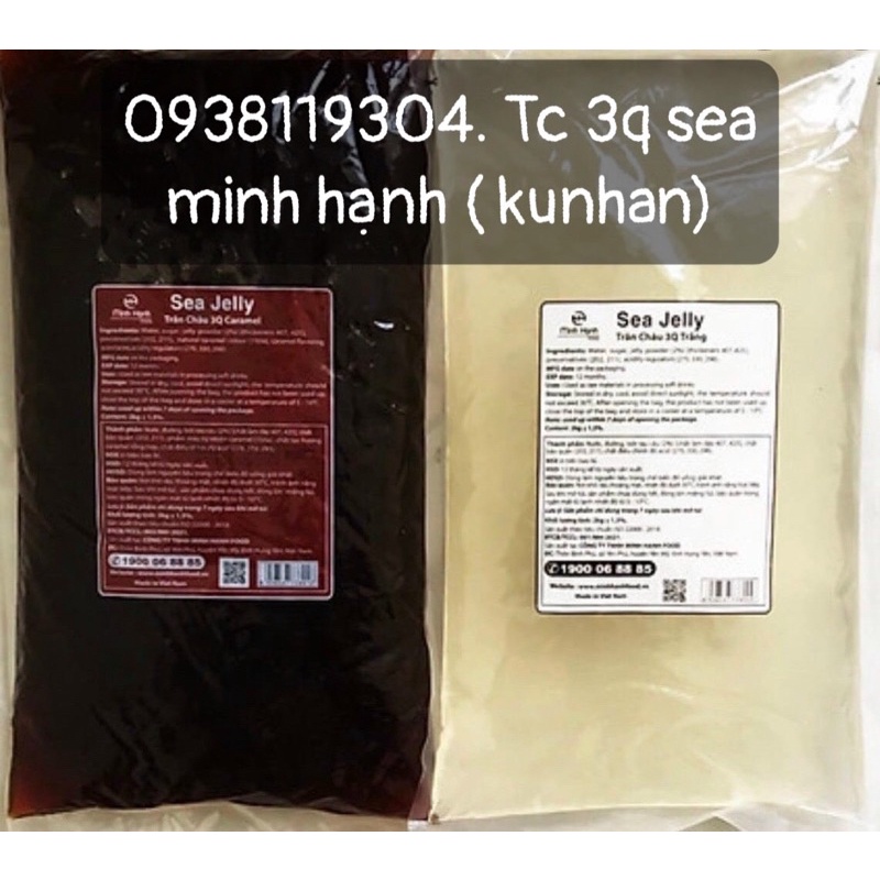THÙNG Trân châu 3Q Sea Jelly Minh Hạnh trắng 2kg