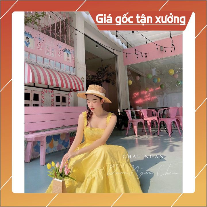 Đầm Maxi dài ❤️Mẫu mới❤️Giá Gốc Tận Xưởng❤️ Maxi 2 dây màu siêu kẹo ngọt, xinh xắn, thời trang, hàng đẹp xuất shop