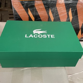[Full bill ] Hộp đựng giày LACOSTE màu xanh in hình cá sấu