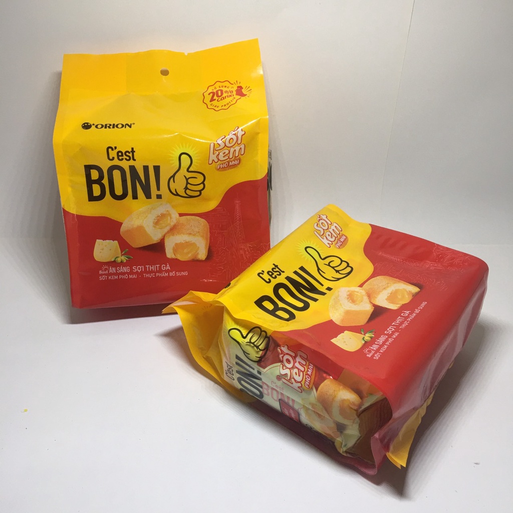 Bánh Ăn Sáng Sợi Thịt Gà C'est Bon Sốt Kem Phô Mai 100g ( 5 gói x 20g )