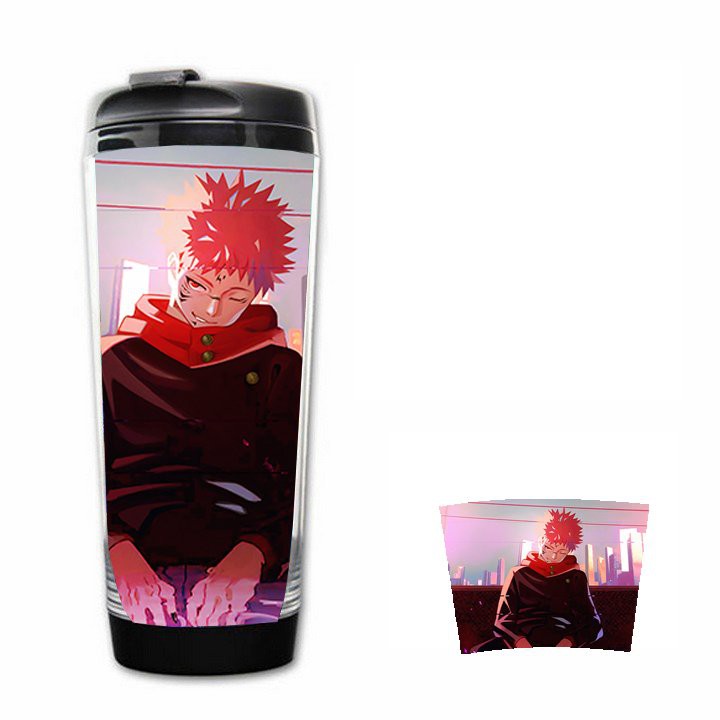 Bình nhựa đựng nước in hình JUJUTSU KAISEN Chú Thuật Hồi Chiến anime chibi xinh xắn độc đáo