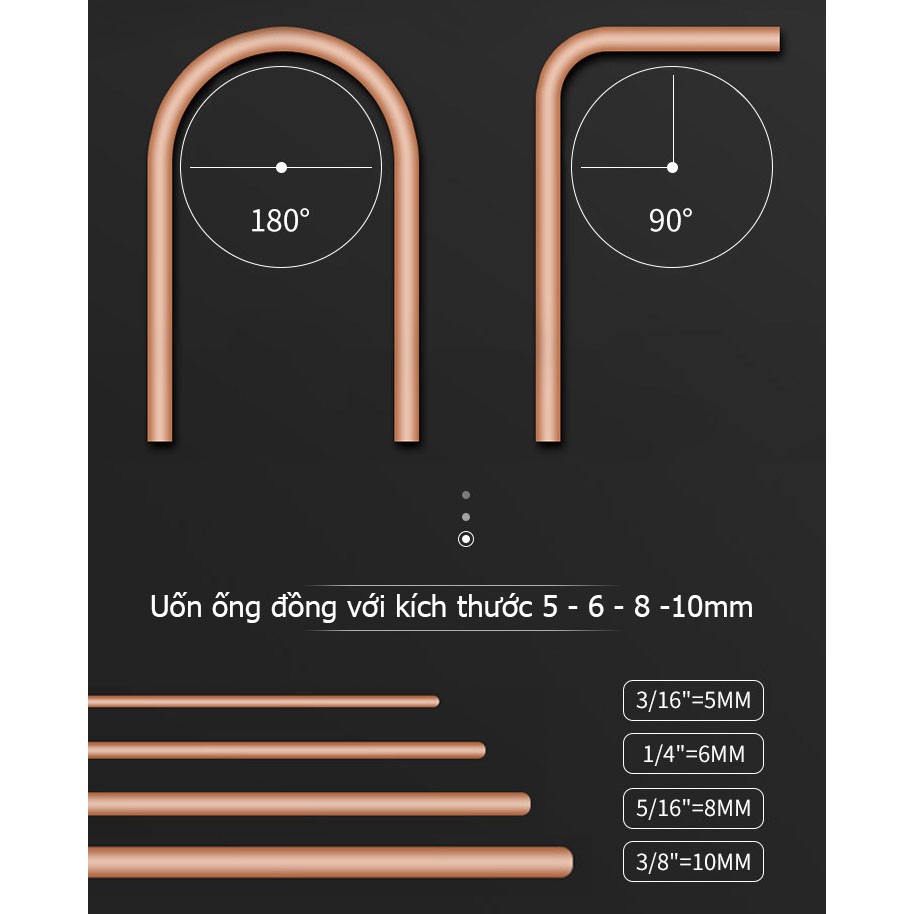 Kìm uốn ống đồng điều hòa, tủ lạnh 5- 6 - 8- 10 mm CT-369FHA - Vam uốn ống đồng