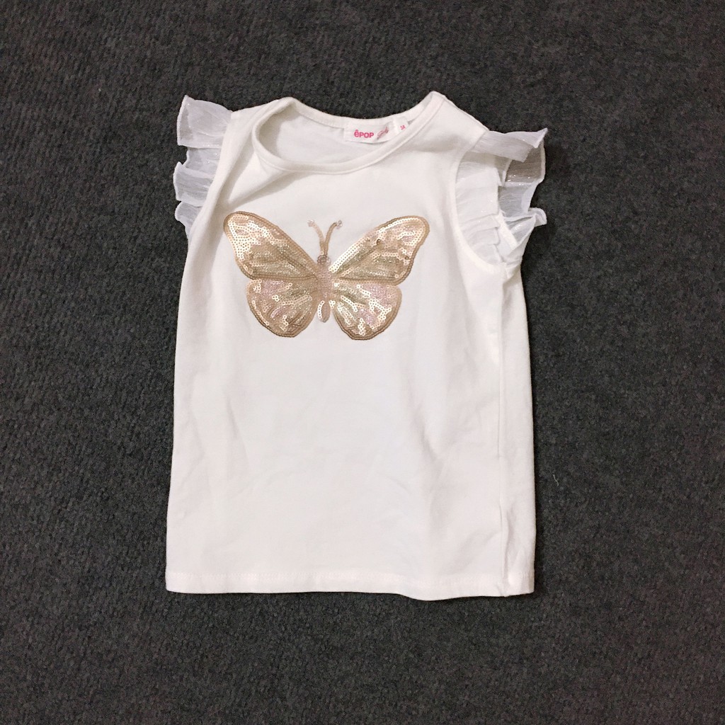 Áo phông bé gái tay ren cho bé từ 6 tháng - 10 tuổi