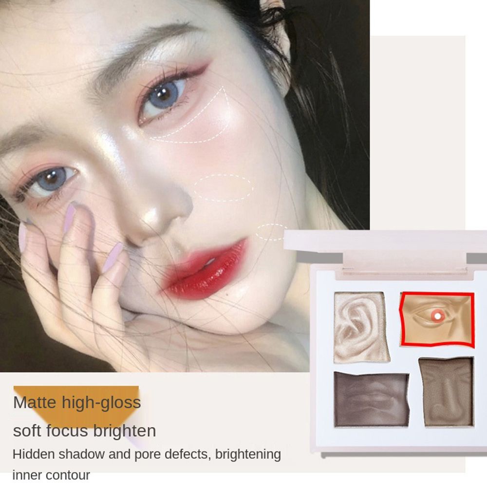 NEEDWAY Sculptor David Highlight Palette Brightening Matte Repairing Facial Concealer Palette High-Gloss Blush Nose Shadow All-in-One Plate MAFFICK Face Cosmetics