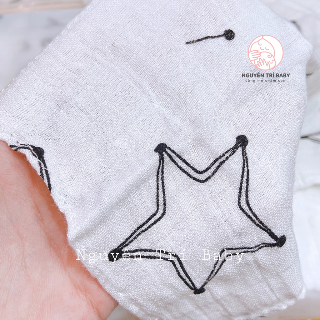 Khăn sữa sợi tre Muslin Tree Siêu Mềm (set 3c)