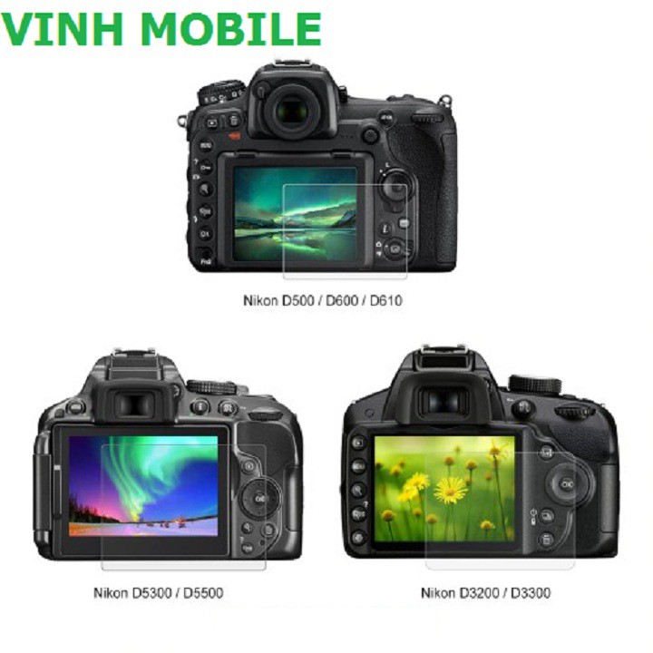 Dán cường lực máy ảnh Nikon chống xước chống vỡ 750 810 3000 3100 5000 7000 Z5 Z6 Z7 Z50 7500 3500 5600 500 780 800 850
