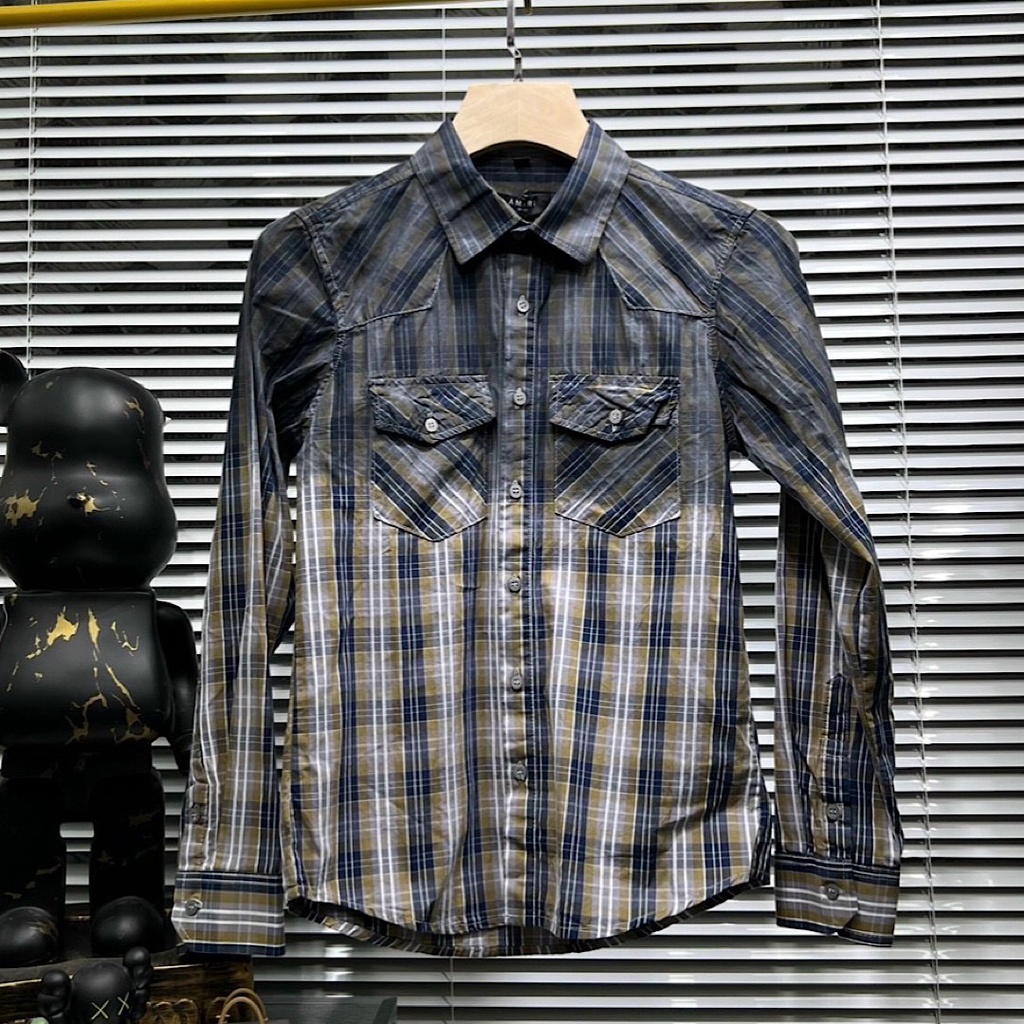 SƠ MI KẼ LOANG ĐEN CAO CẤP