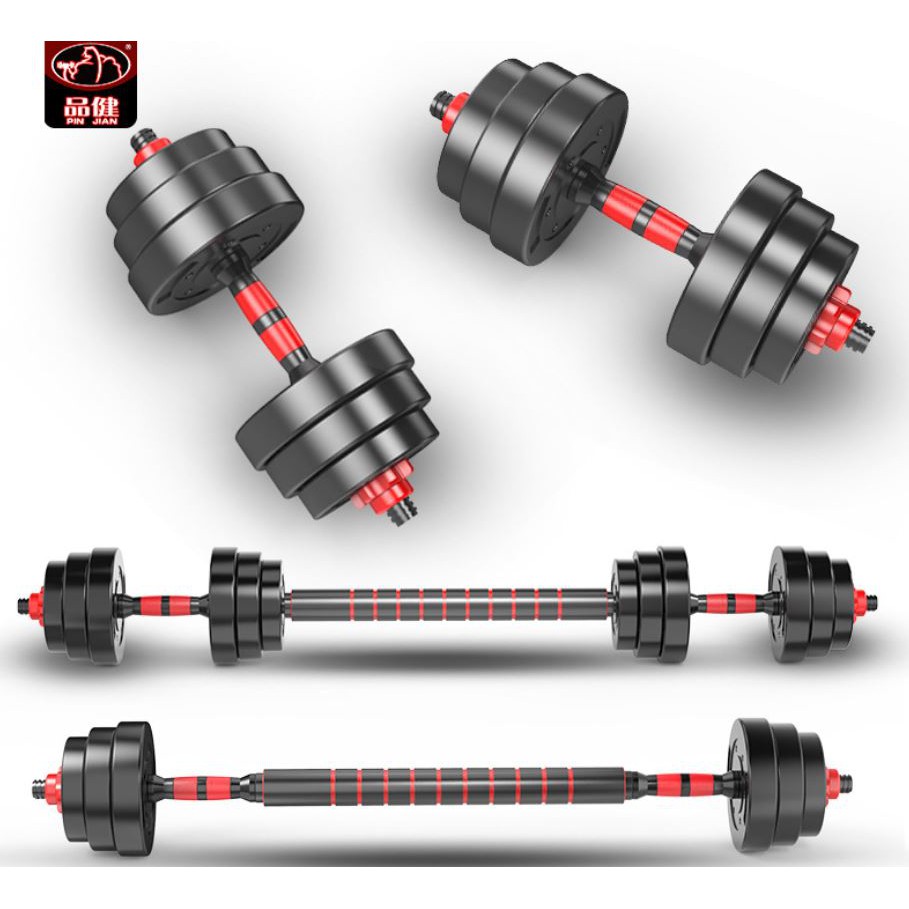 OT98 - Tạ tay tạ đẩy kết hợp, 30KG 16 bánh tạ, tạ nam nữ tập gym tập thon tay, dụng cụ gym đa năng tặng găng  tay