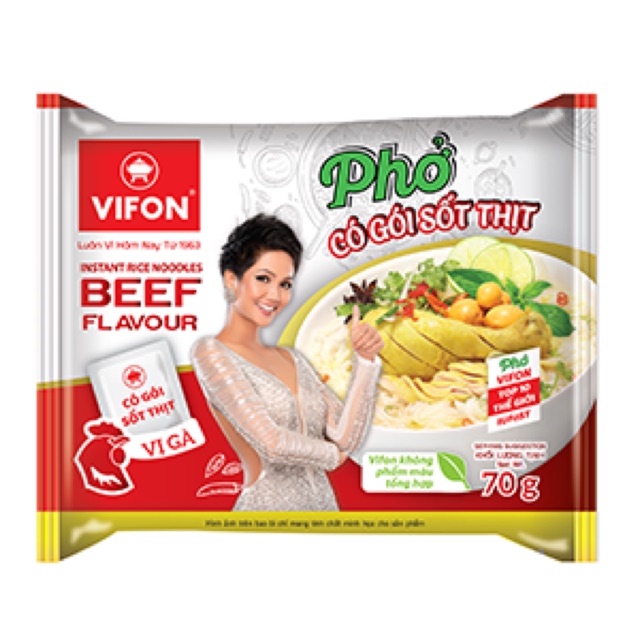 [VIFFON] Phở gà có gói sốt thịt (70gr) -30 gói