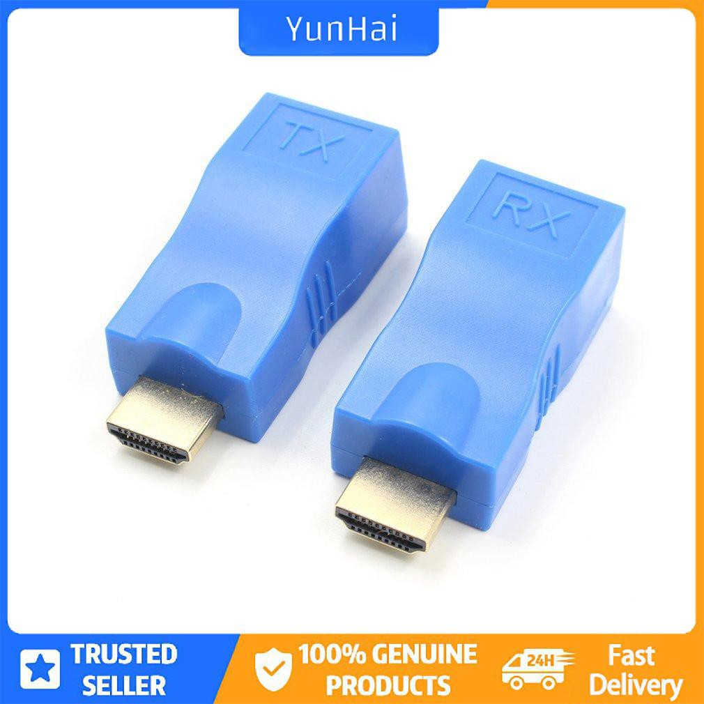 Bộ phát nối dài tương thích HDMI Bộ chuyển đổi TX / RX Bộ điều hợp Ethernet LAN không có HP