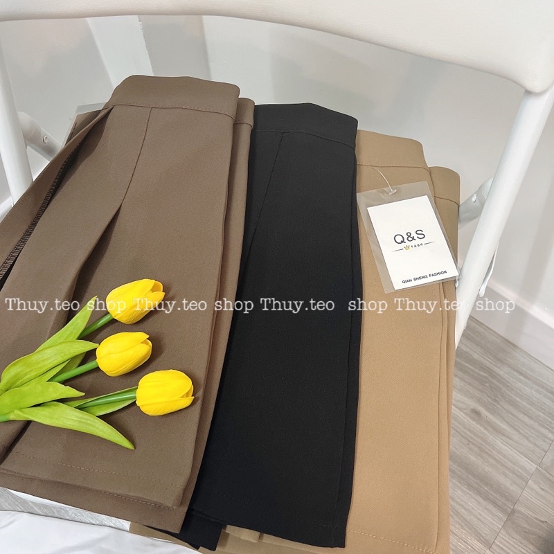 [Hàng mới] CHÂN VÁY XẾP LI LỆCH DÁNG CHỮ A CHẤT TUYẾT MƯA QUẢNG CHÂU HÀNG DÀY ĐẸP