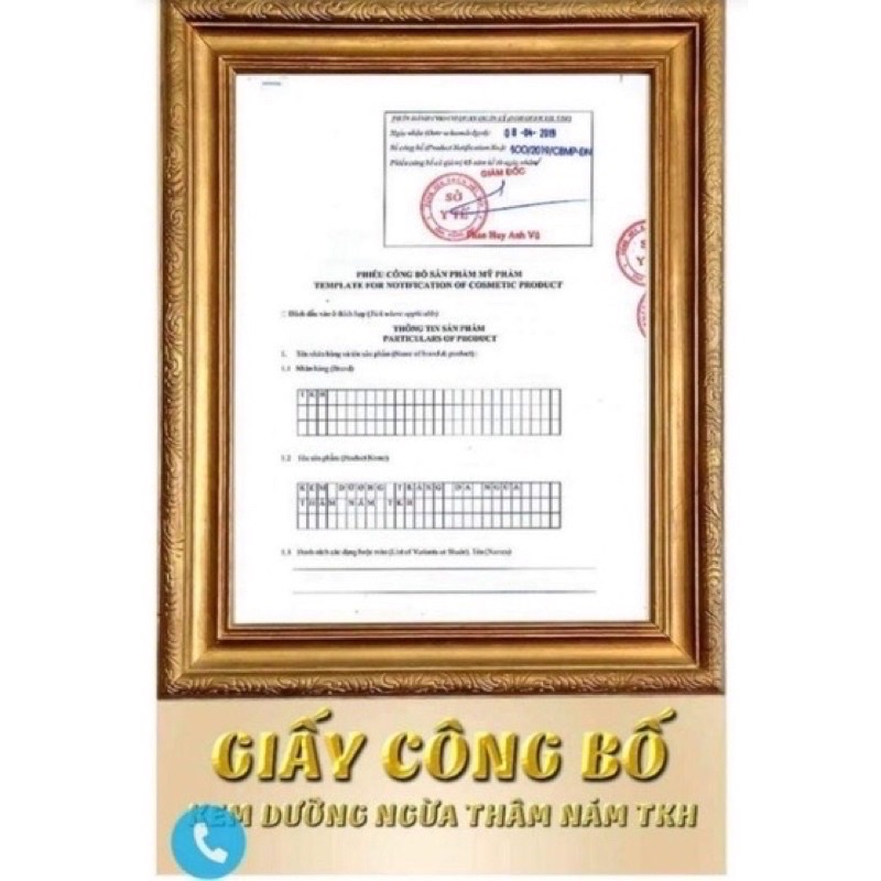 KEM DƯỠNG TRẮNG DA NGĂN NGỪA NÁM TKH