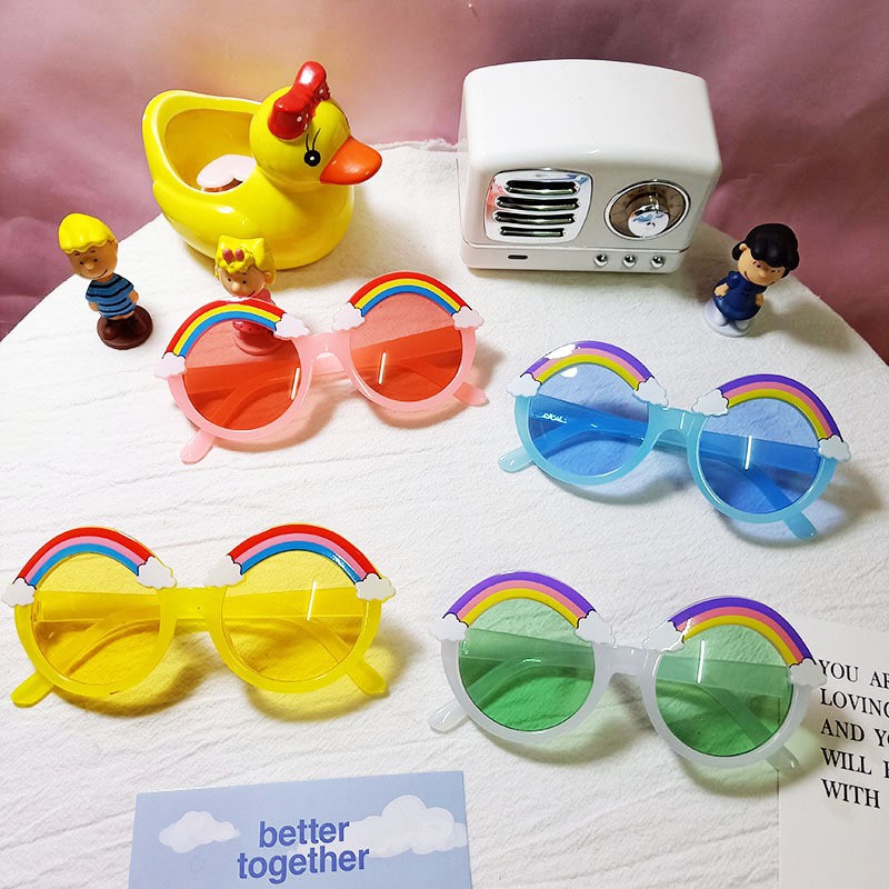 [Mã FARSSTGRE giảm 5K đơn bất kỳ] Mắt kính cầu vòng cho bé 3-9 tuổi phong cách hàn quốc | BigBuy360 - bigbuy360.vn