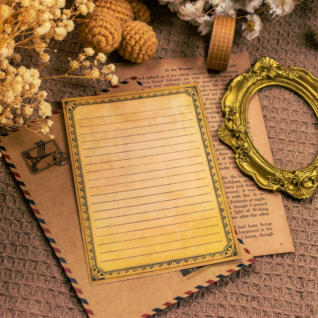 Giấy Viết Thư Vintage Nhiều phong Cách - NOMAD GARDEN