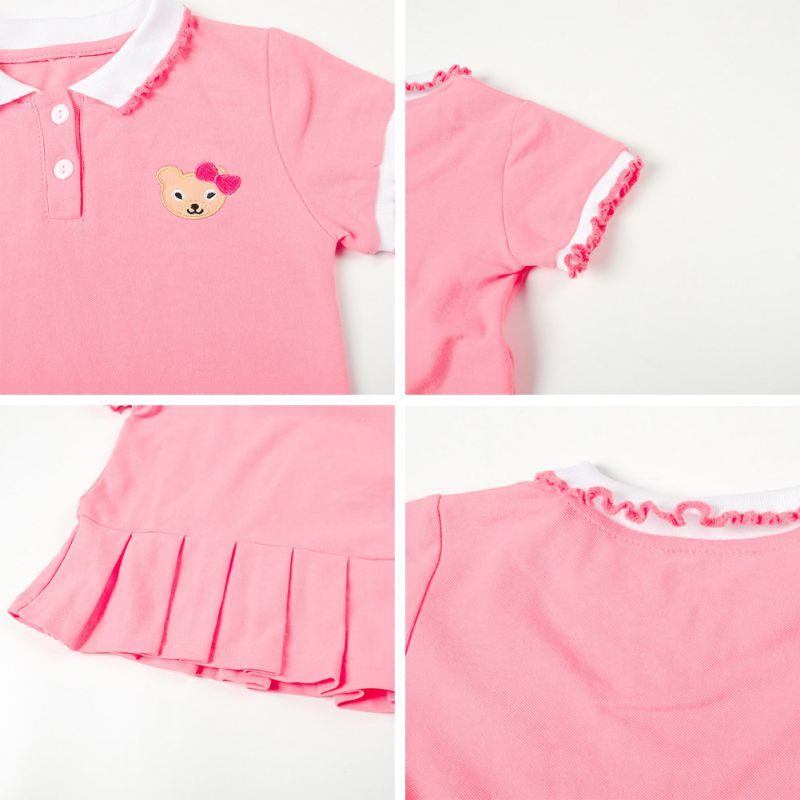 Đầm polo Thời Trang Mùa Hè Phong Cách Phương Tây Cho Bé Gái