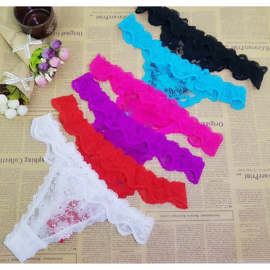 Quần lót nữ sexy lọt khe ren bèo, trẻ trung, thoải mái, thoát mát (MS 03010) Anna Shop