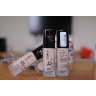 Kem nền Catrice All Matt Plus 18h màu 010 và 015
