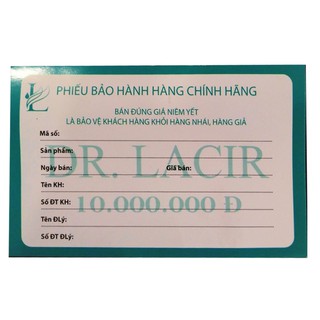 Mặt nạ thải độc Dr.Lacir