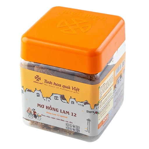 Ô mai  Mơ Hồng Lam 12 - Vị chua cay mặn ngọt Cam Thảo - Hộp