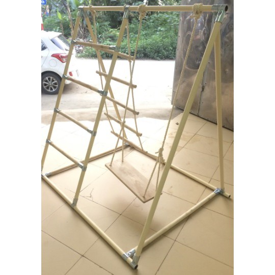 Xà đu đa năng cho bé, khung vận động đơn giản cho bé vui chơi tại nhà hình chữ A