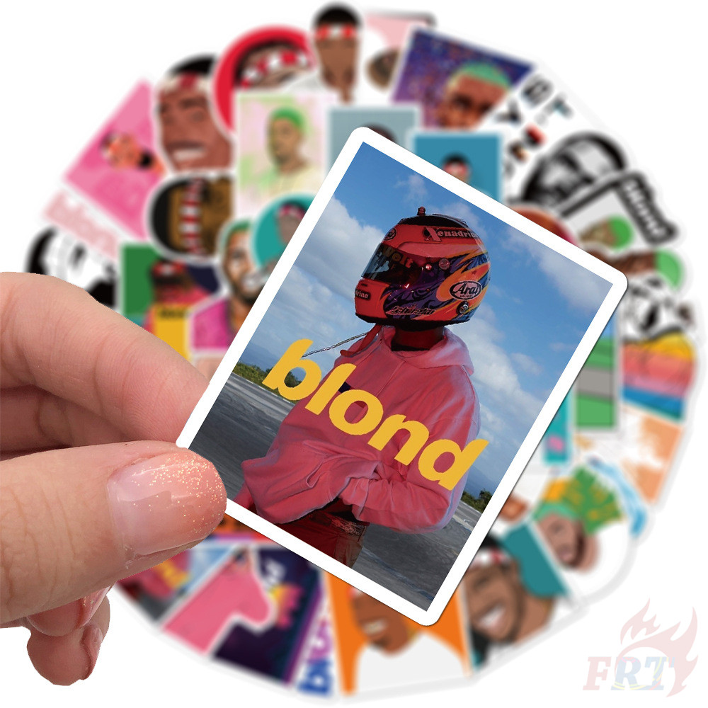 ❉ Frank Ocean “Blonde” Series 01 - POP Singer Stickers ❉ 50Pcs/Set DIY Fashion Luggage Laptop Skateboard Decals Doodle Stickers