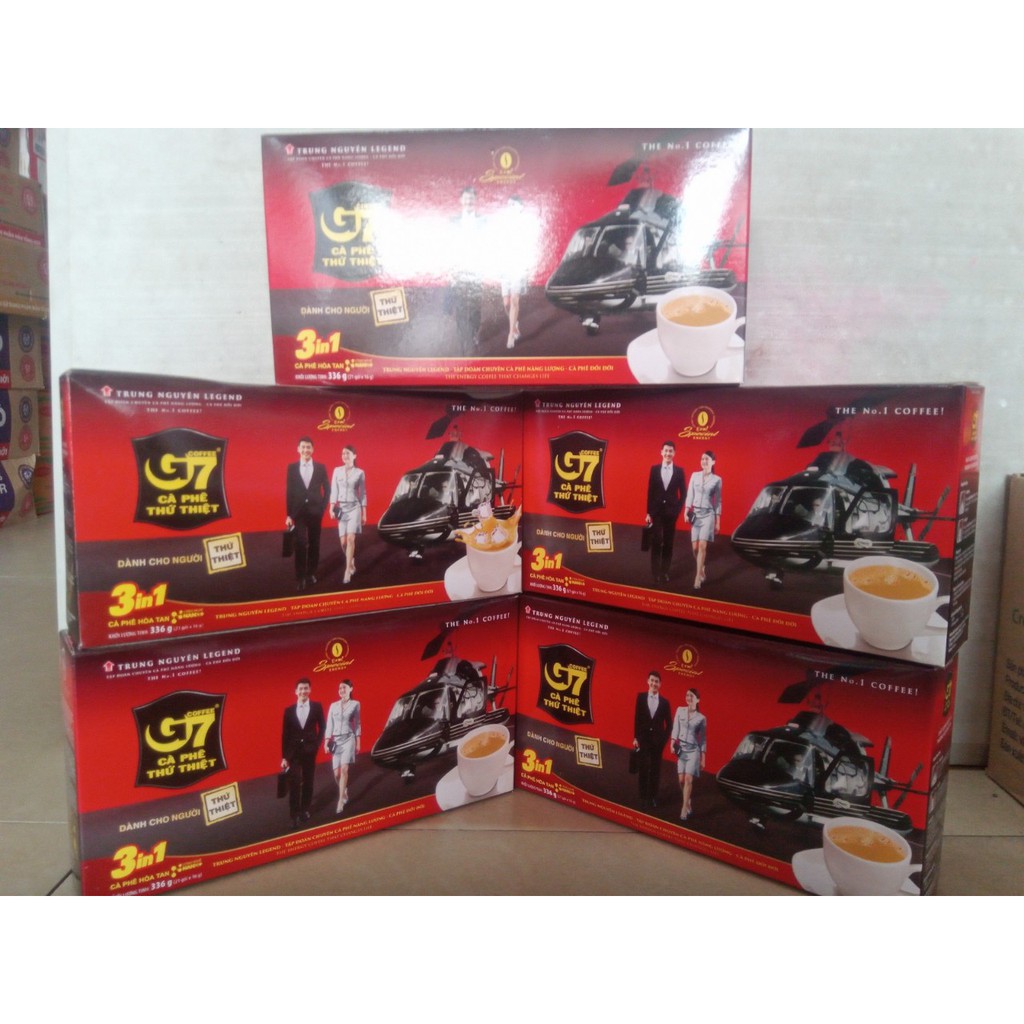 Cafe Trung Nguyên G7 - Cafe G7 Sữa đá - Hộp 21 gói