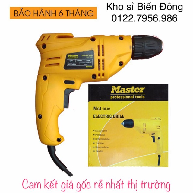 Máy khoan  FREESHIP  Máy khoan Master 10-01 10 ly khoan gỗ, tường, bắt vít