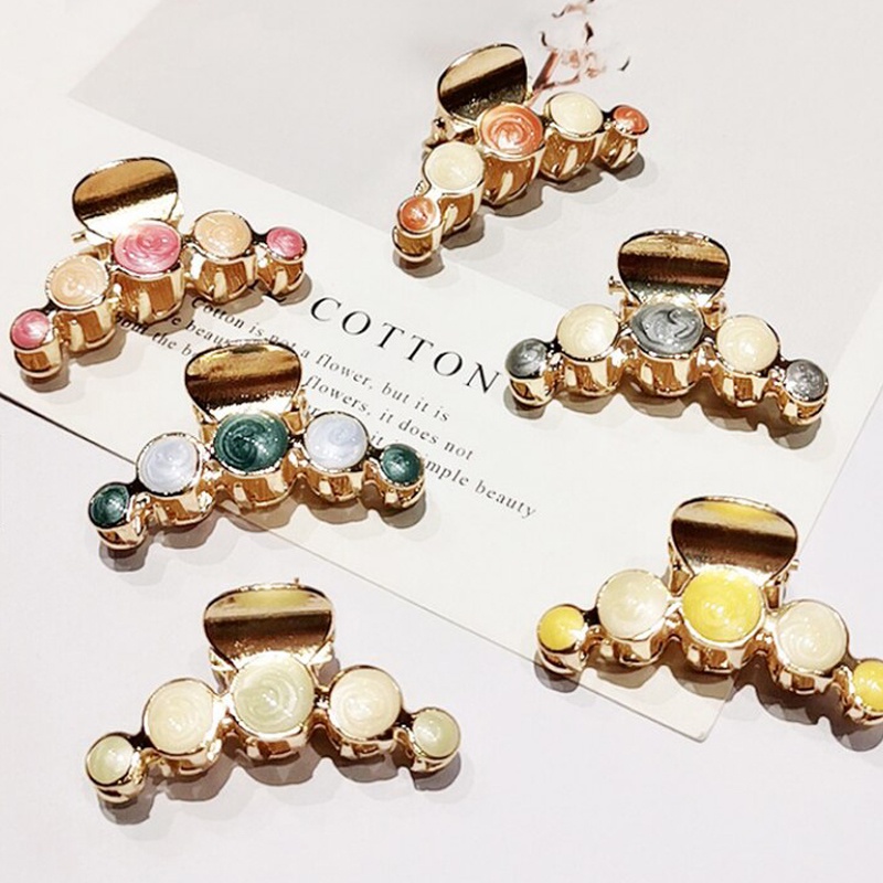 Kẹp Tóc Hình Tròn Nhỏ Chất Liệu Hợp Kim