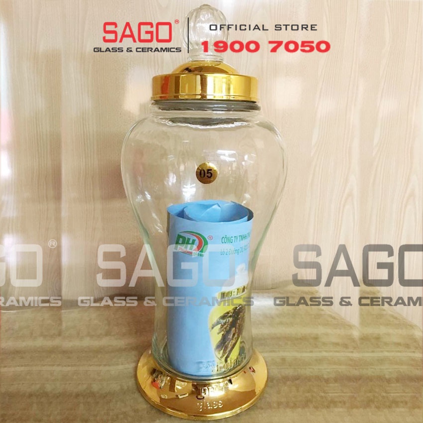 Bình Thủy Tinh Ngâm Sâm Phú Hòa 5 Lít | Thủy tinh Cao Cấp , Sản Xuất Việt Nam