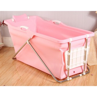 Bồn Tắm Nhựa Gấp Gọn Có Khung Dài 125cm