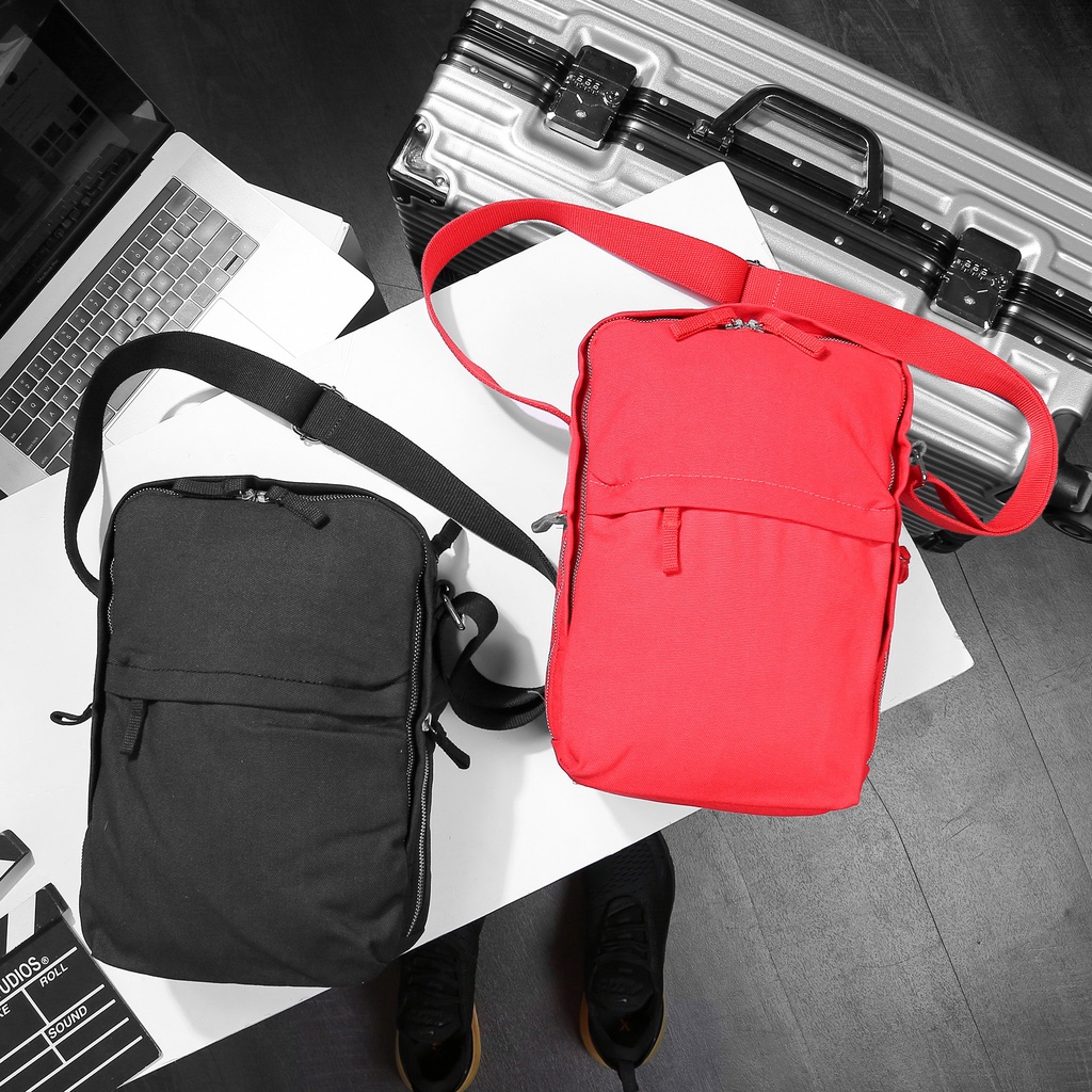 Túi đeo chéo Ikea Forenkla Shoulder Bag Red HÀNG CHÍNH HÃNG Bảo Hành Trọn Đời Khóa Kéo Đường May
