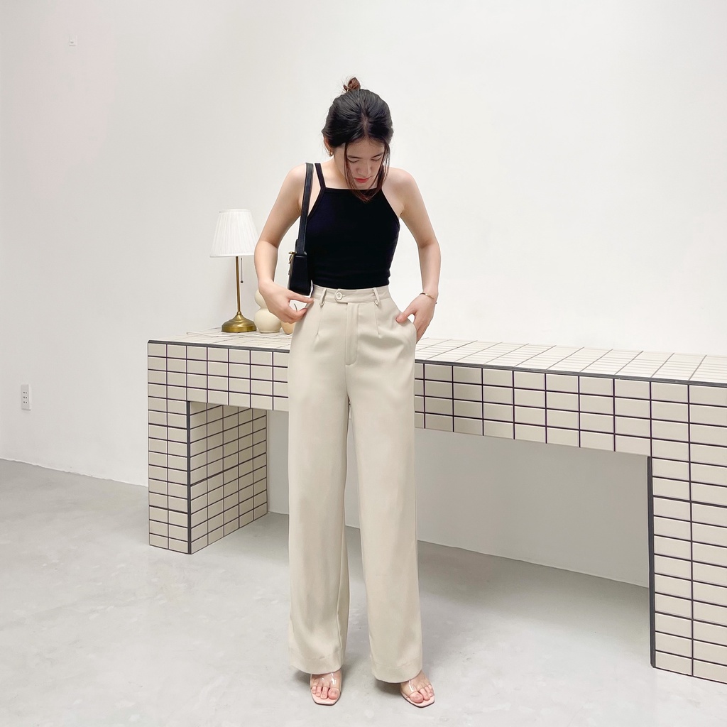 ZAREEN | QUẦN TÂY ỐNG SUÔNG ZAREEN TRS21 KEM