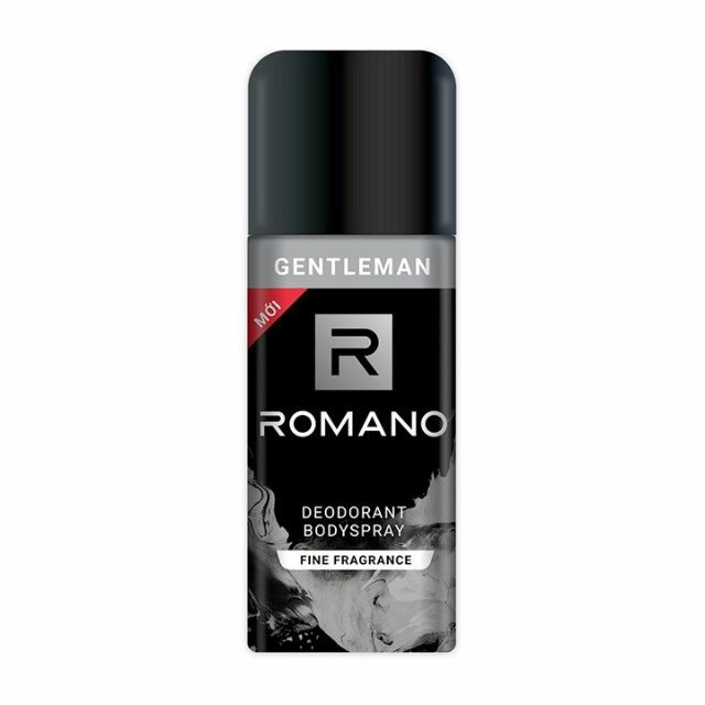 Xịt khử mùi toàn thân cao cấp Romano Gentleman 150ml