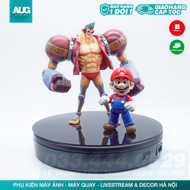 ĐẾ XOAY BÀN XOAY SẢN PHẨM 23CM - CHỊU LỰC 7KG - BÀN QUAY SẢN PHẨM, ĐẾ QUAY SẢN PHẨM - AUG Camera Hà Nội