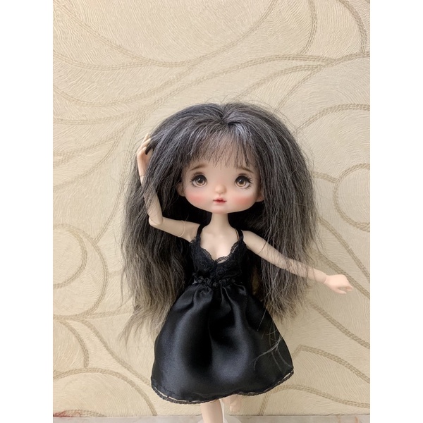 Váy ngủ đen size blythe,xinyi,barbie