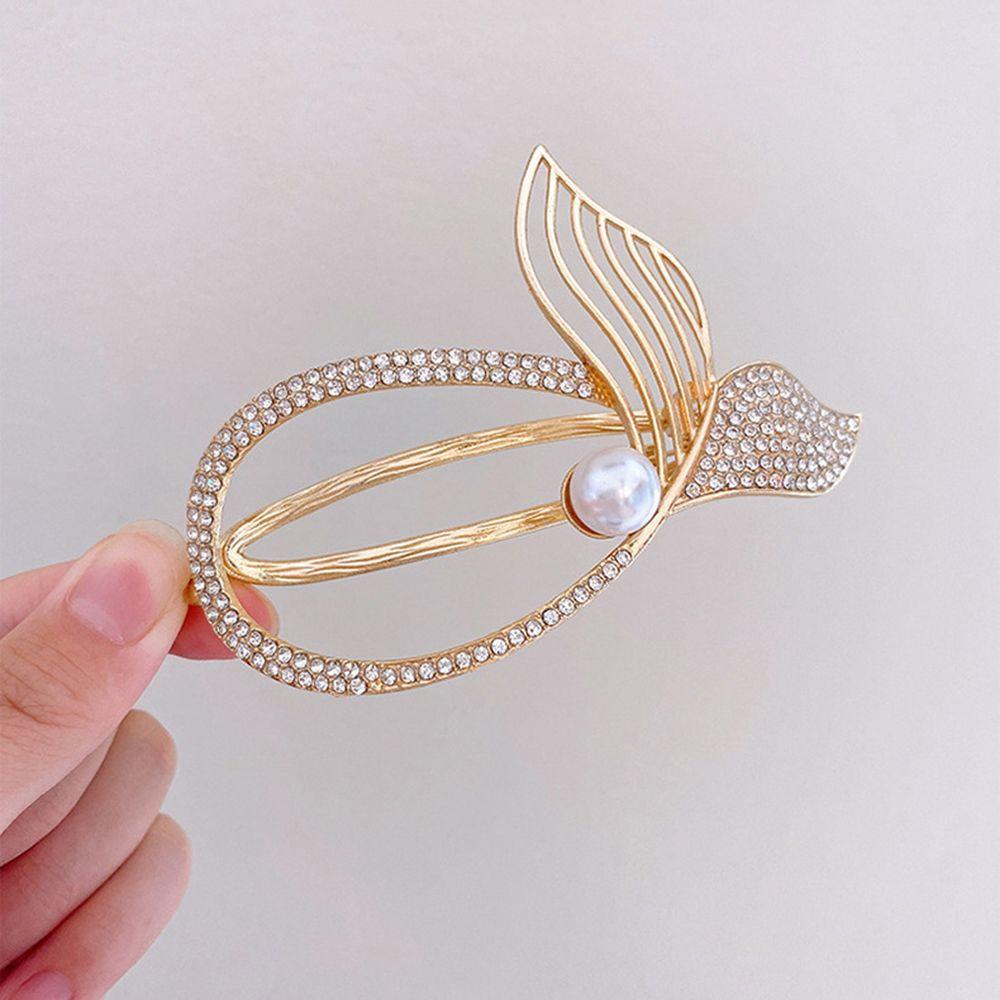 Kẹp Tóc Đuôi Cá Mập Đính Đá Lấp Lánh Thanh Lịch Giá Đỡ