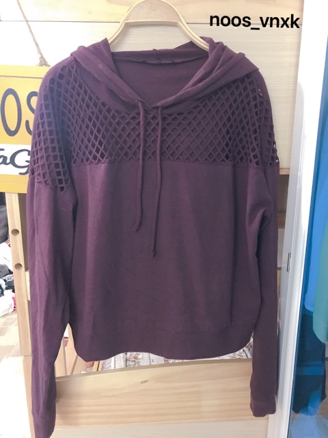 áo hoodie f21 hình shop tự chụp