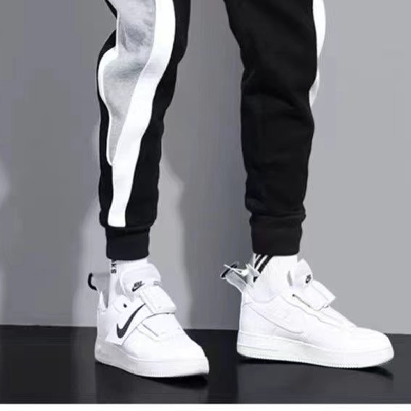 Quần chạy bộ Plus Size Co Giãn Thoáng Khí Họa Tiết Kẻ Sọc Cho Nam