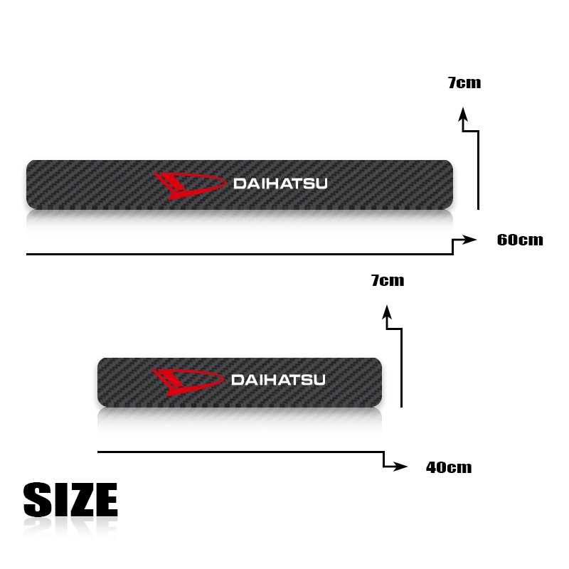 Miếng Dán Bảo Vệ Tay Nắm Cửa Xe Hơi Bằng Sợi Carbon Cho Daihatsu Rocky Taruna Tomotif Ayla Ceria Classy Taft Sigra