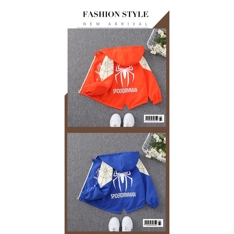 Áo khoác bóng chày AMILA có mũ trùm thời trang dành cho bé trai