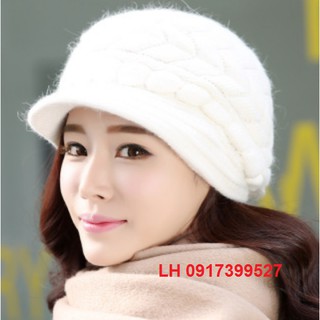 Nón Len Nữ Mũ Len Nữ  Thời Trang Hàn Quốc
