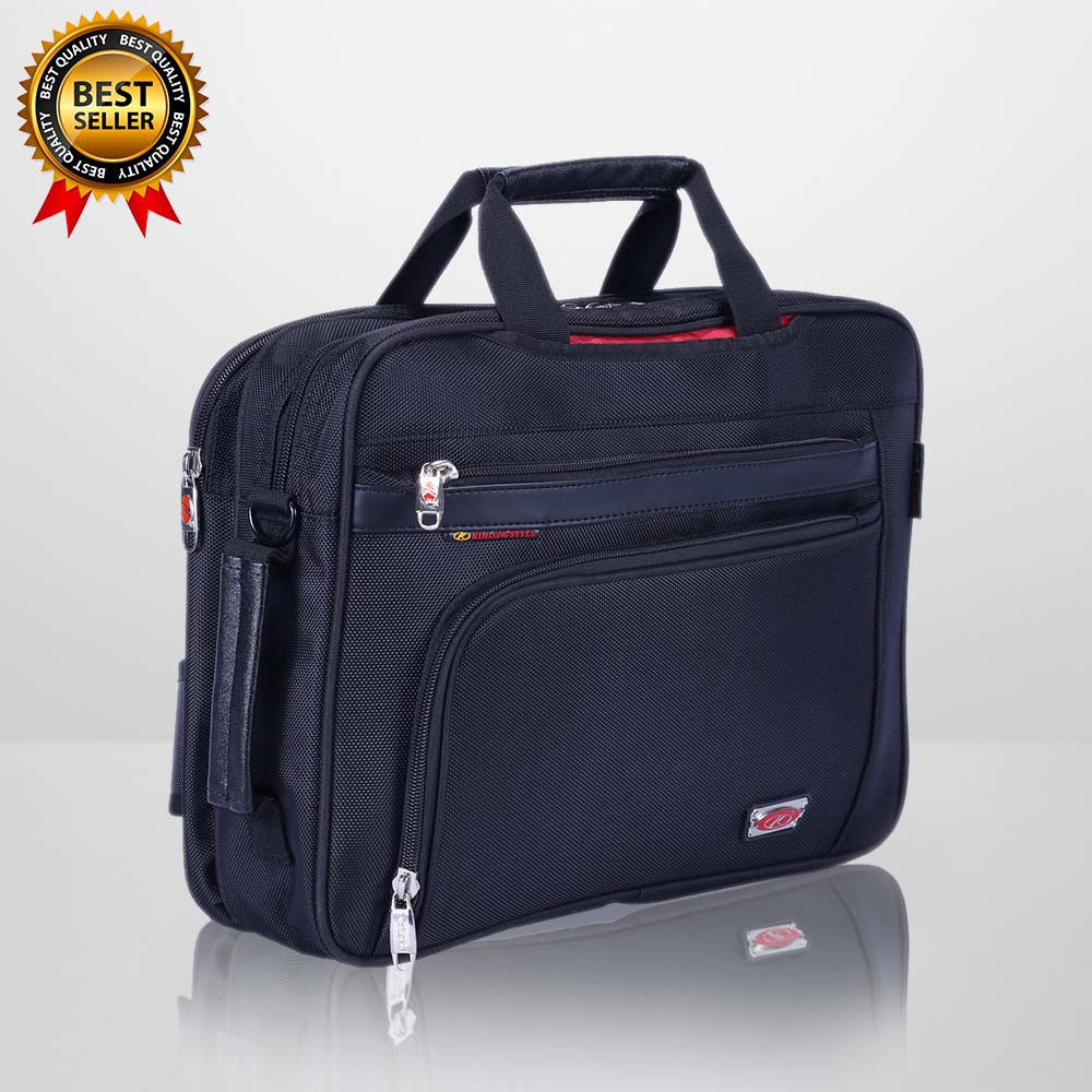 Cặp laptop đa năng, cặp laptop có quai đeo balo, cặp văn phòng có quai đeo chéo Kim Long KL32 đen | BigBuy360 - bigbuy360.vn