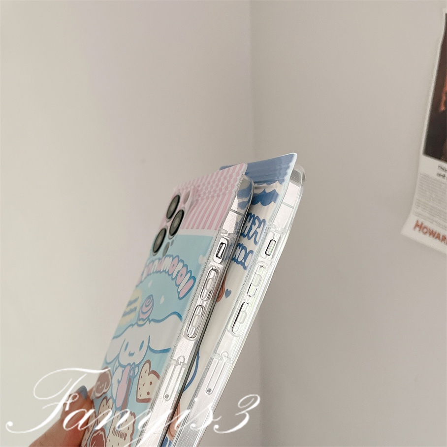 Ốp Điện Thoại TPU Mềm Trong Suốt In Hình Cún Hoạt Hình Dễ Thương Cho IPhone 14 13 12 11 Pro Max 14 13 12 11