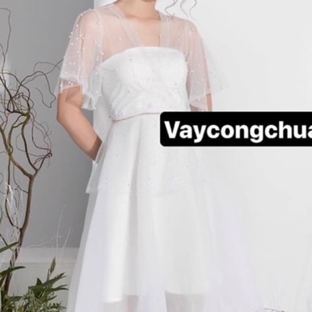 VÁY TRẮNG ĐÍNH NGỌC