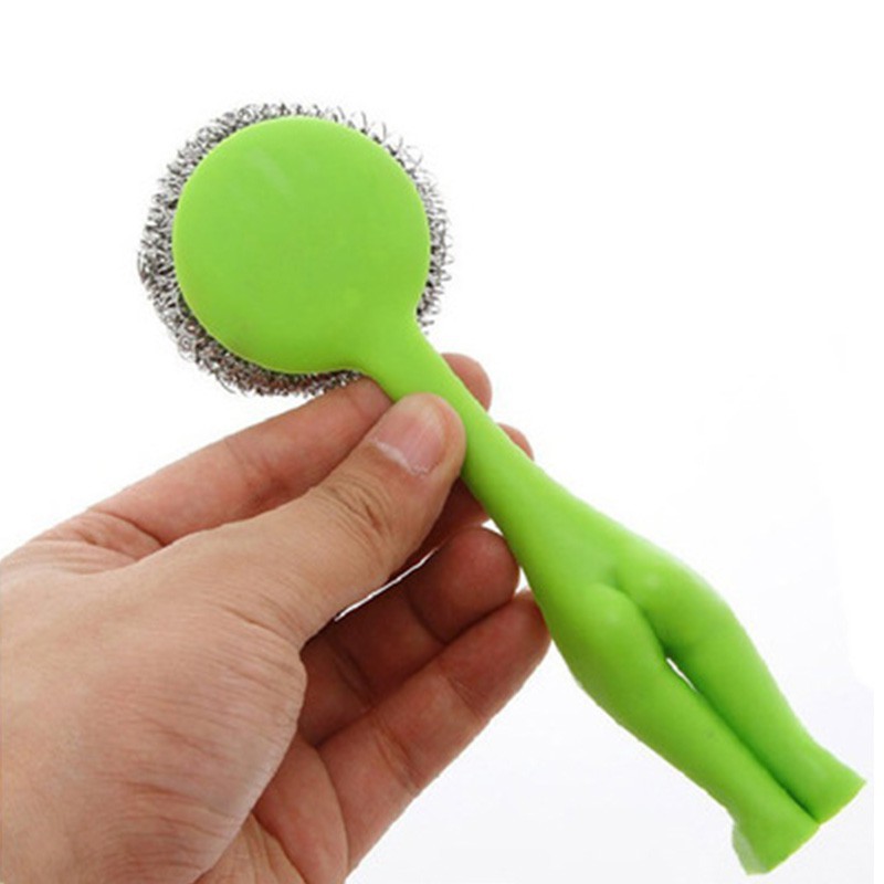 1 dụng cụ cọ nồi bằng thép cán hình người