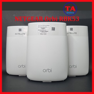 Mua Netgear Orbi Mesh WiFi RBK53 - Bộ phát WiFi Tri-band chuẩn AC 3000 Mbps - 1 Router (RBR50) và 2 Satellites (RBS50)
