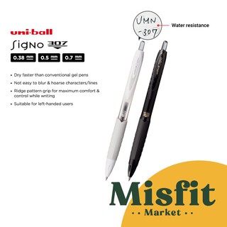 Bút bi uni ball chống phai màu ngòi 0.38 0.5 0.7mm 307 umn-307