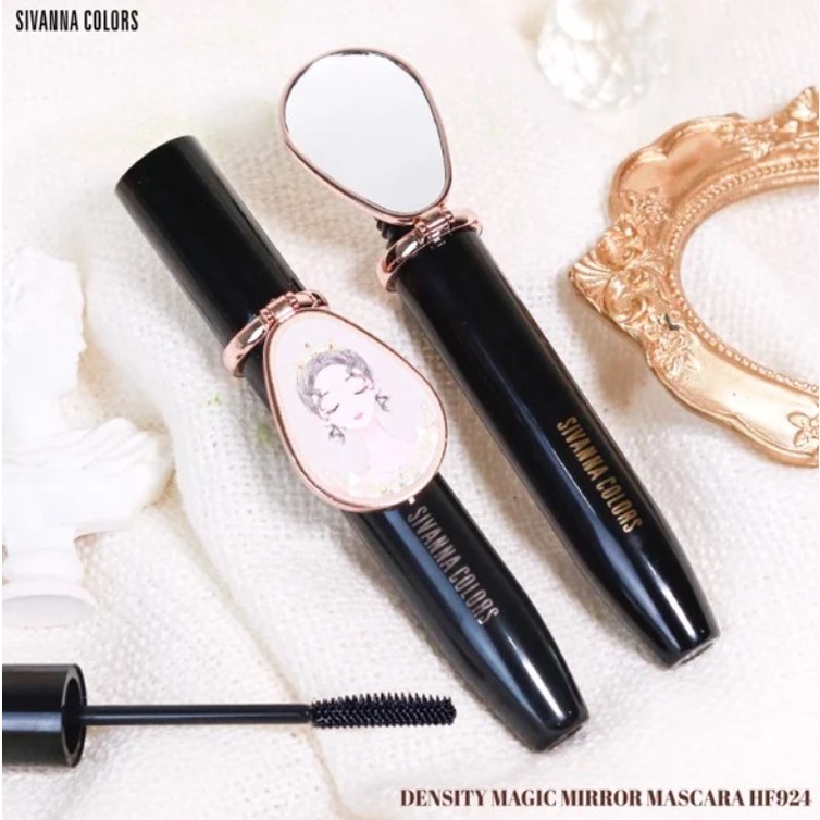 Chuốt Mi Gương Mascara Sivanna Color Density Magic Mirror HF924 Dày, Tơi Mi kèm gương xinh